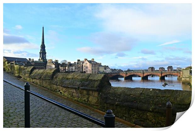 Ayr, a town built on a river Print by Allan Durward Photography