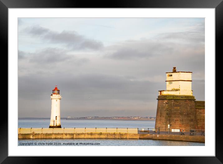 New Brighton and Perch Rock Framed Mounted Print by chris hyde