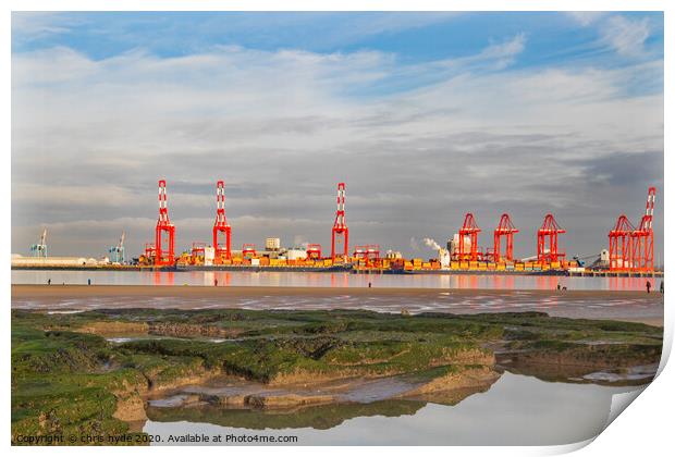 Seaforth Container Terminal Print by chris hyde