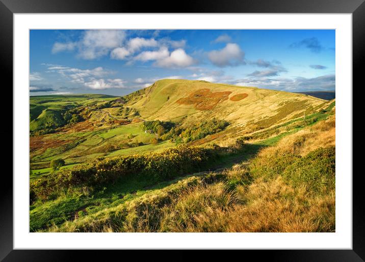Mam Tor & Great Ridge Framed Mounted Print by Darren Galpin