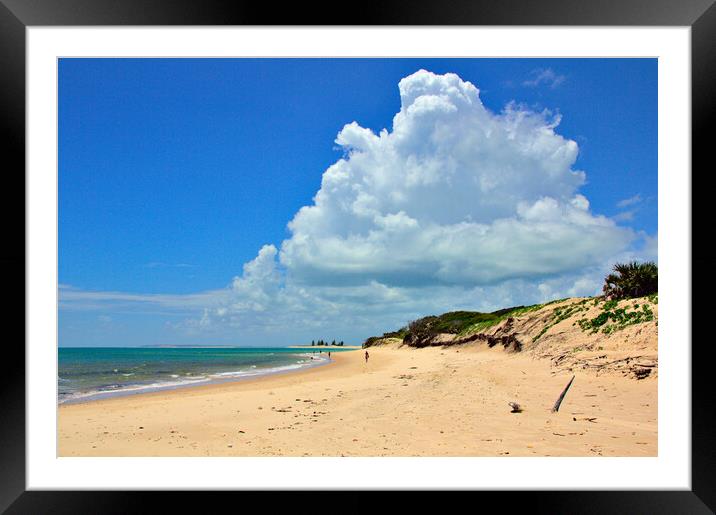 Beach and Clouds on Magaruque Island Framed Mounted Print by Jeremy Hayden