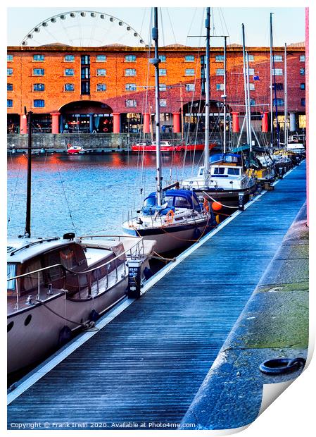 Liverpool's Royal Albert Dock Print by Frank Irwin