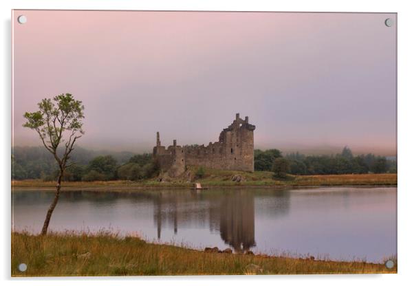 Kilchurn Castle at Dawn Acrylic by Derek Beattie