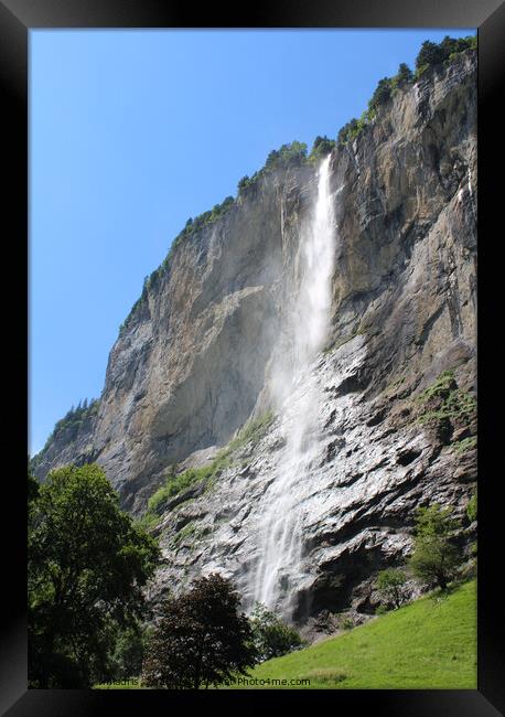 Staubbach Waterfall, Lauterbrunnen, Switzerland Framed Print by Imladris 