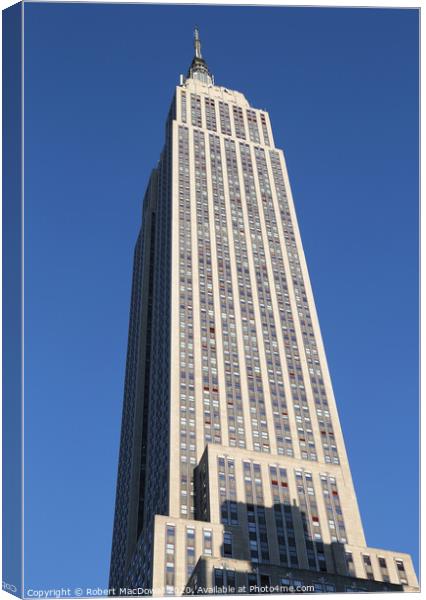 Empire State Building Canvas Print by Robert MacDowall
