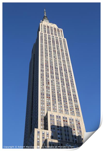 Empire State Building Print by Robert MacDowall