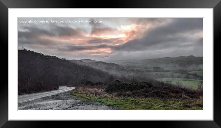 Mist Rolling into Northumberland Framed Mounted Print by Aimie Burley