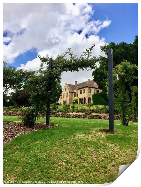 Carrick Hill, stately home, Adelaide  Print by Gaynor Ball