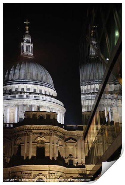 St Paul's Cathedral from One New Change Print by Robert MacDowall