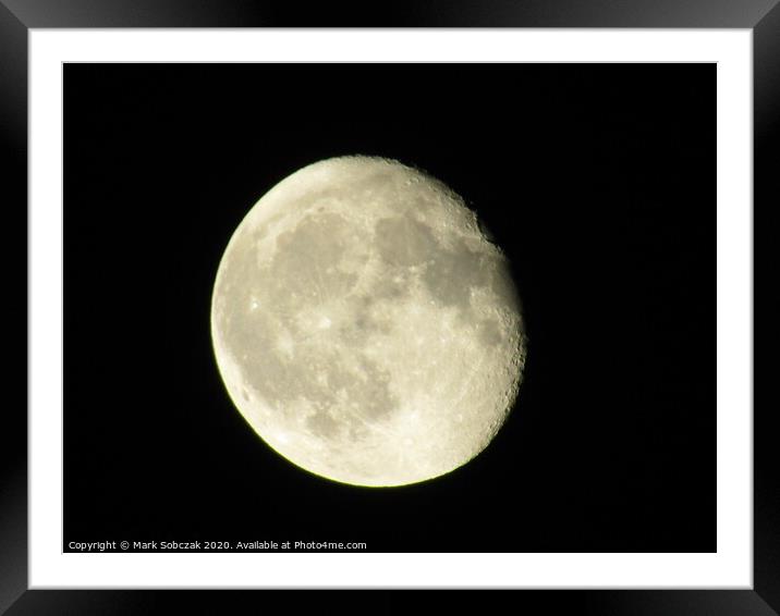 Moonscape Framed Mounted Print by Mark Sobczak