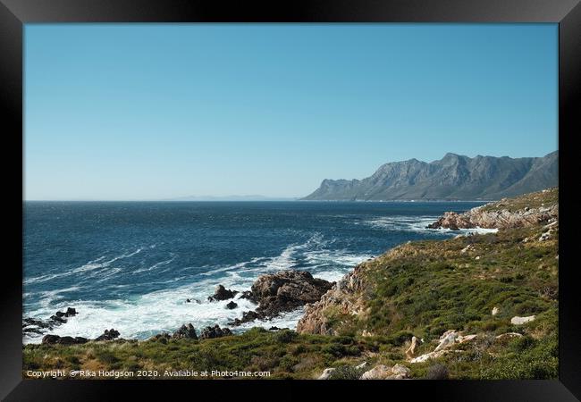 Clarence Drive, To Gordons Bay, South Africa Framed Print by Rika Hodgson