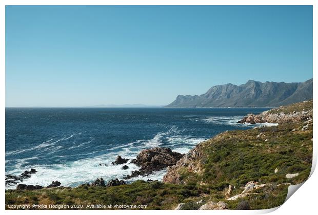 Clarence Drive, To Gordons Bay, South Africa Print by Rika Hodgson