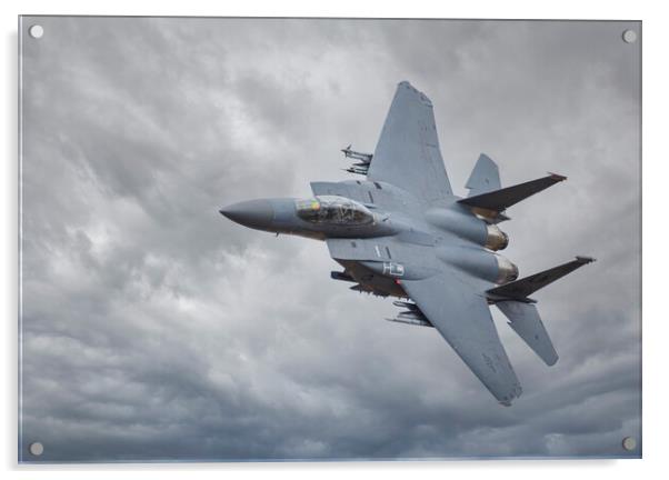 F15 Eagle Low Level Acrylic by Rory Trappe