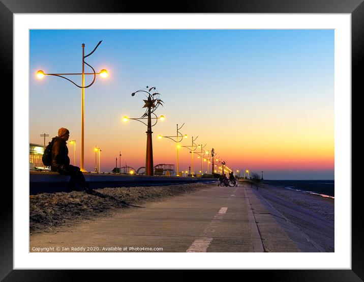 Southport Sunset Framed Mounted Print by Iain McLeod