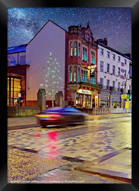 Preston City by Night Framed Print by Iain McLeod