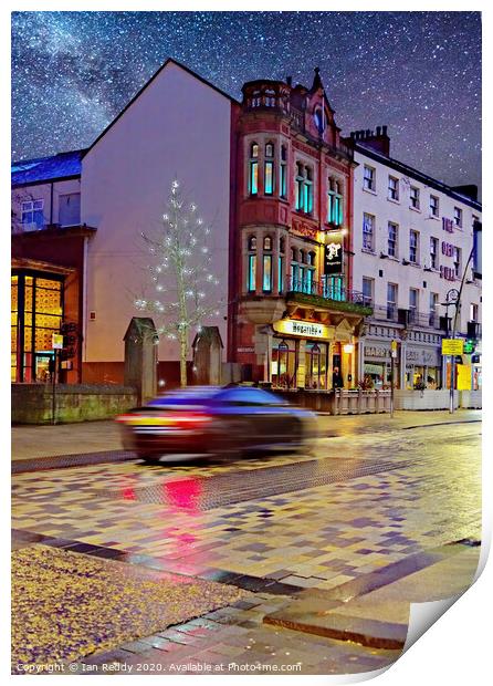 Preston City by Night Print by Iain McLeod