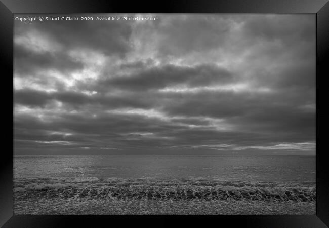 Winter seascape Framed Print by Stuart C Clarke