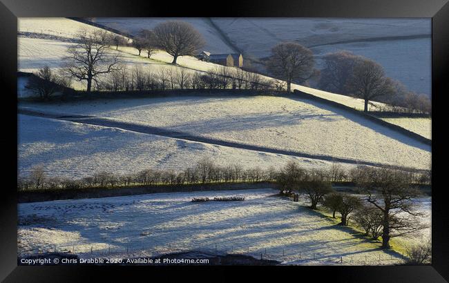 Winter in the Upper Derwent Valley Framed Print by Chris Drabble