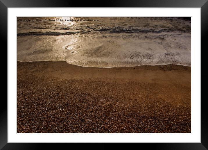 Sunny waves Framed Mounted Print by Stuart C Clarke