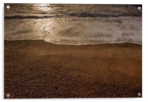 Sunny waves Acrylic by Stuart C Clarke