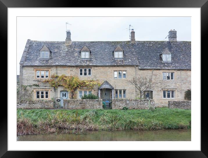 Lower Slaughter, Cotswolds Framed Mounted Print by Graham Custance