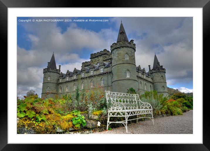 Inveraray Castle, Argyll, Scotland  Framed Mounted Print by ALBA PHOTOGRAPHY
