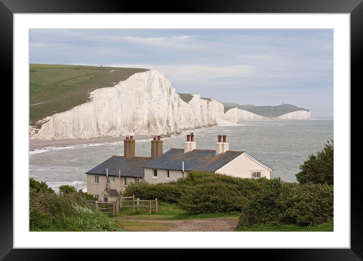 Seven Sisters Cliffs Framed Mounted Print by Graham Custance