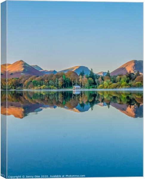 Derwentwater Mist  Canvas Print by Jonny Gios