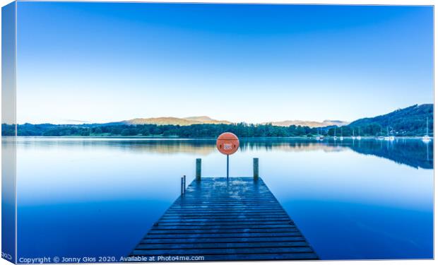 Windermere Jetty at Ambleside  Canvas Print by Jonny Gios