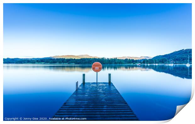 Windermere Jetty at Ambleside  Print by Jonny Gios