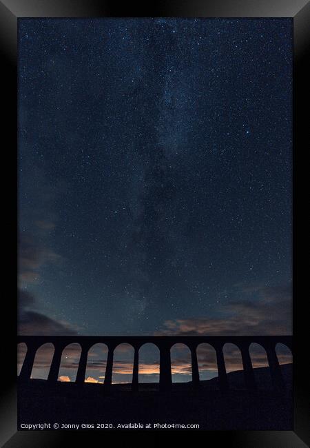 Ribblehead Viaduct Stars Framed Print by Jonny Gios