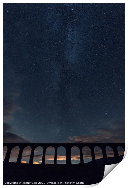 Ribblehead Viaduct Stars Print by Jonny Gios