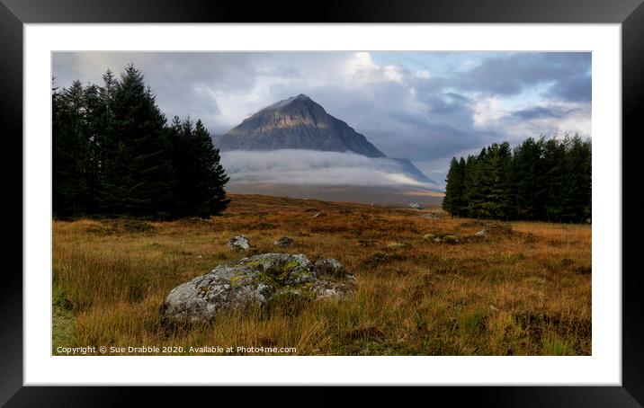 Buachaille Etive Mòr from Kingshouse Framed Mounted Print by Susan Cosier