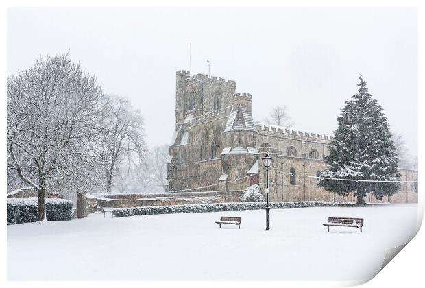 Dunstable Priory Church Print by Graham Custance