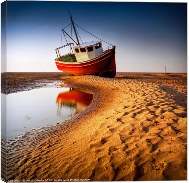 Low Tide Canvas Print by Peter O'Reilly