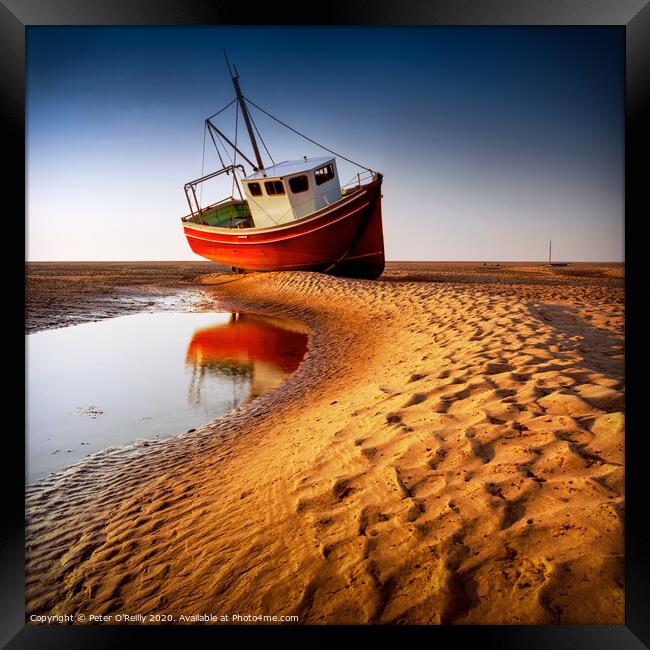 Low Tide Framed Print by Peter O'Reilly