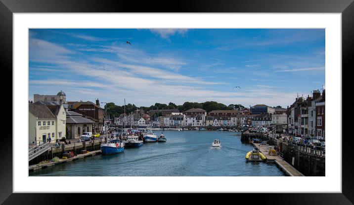 Weymouth from the Town Bridge Framed Mounted Print by Wendy Williams CPAGB