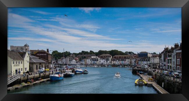 Weymouth from the Town Bridge Framed Print by Wendy Williams CPAGB