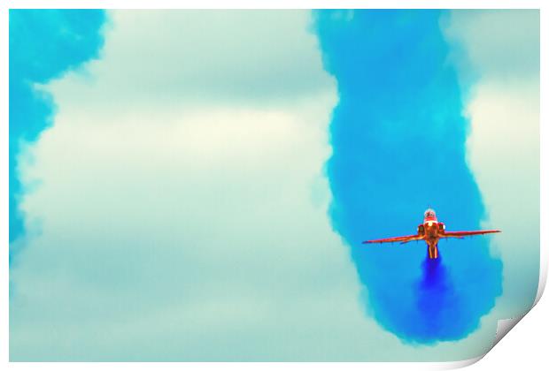 Red Arrow Print by Michael Smith