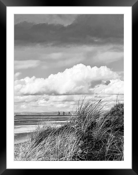 Sker Beach looking towards Swansea Framed Mounted Print by Gaynor Ball