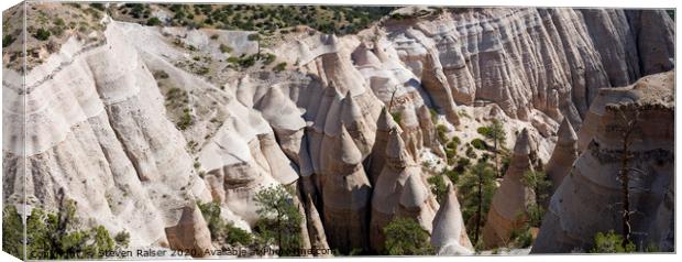 Tent Rocks, New Mexico Panorama Canvas Print by Steven Ralser