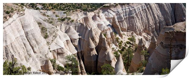 Tent Rocks, New Mexico Panorama Print by Steven Ralser