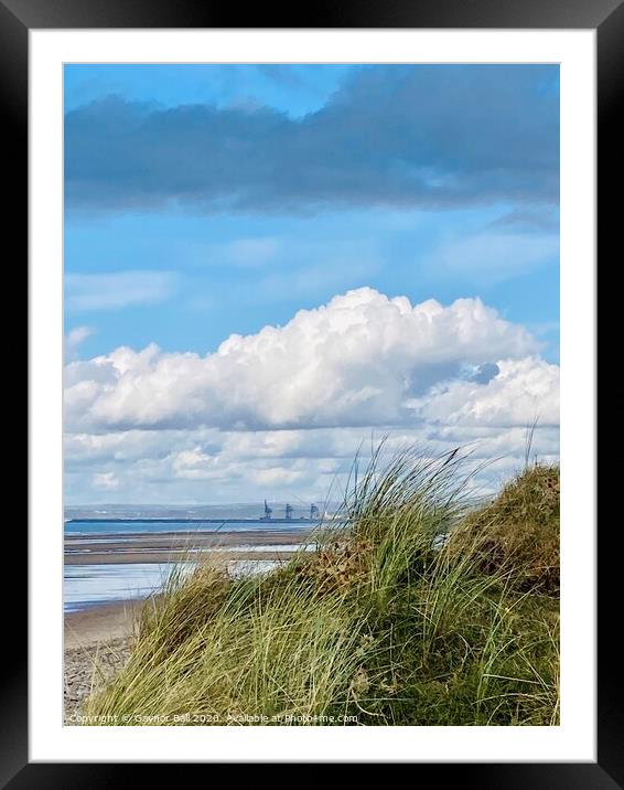 Sker Beach, South Wales Framed Mounted Print by Gaynor Ball
