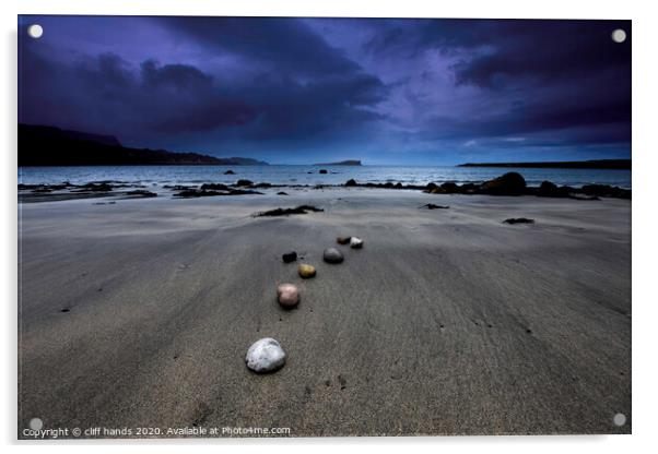 Isle of skye white sands. Acrylic by Scotland's Scenery
