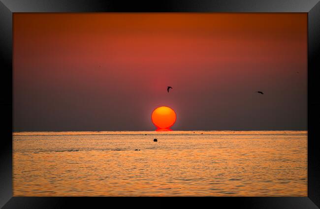 beautiful sunrise  Framed Print by Ambir Tolang