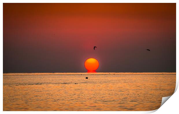 beautiful sunrise  Print by Ambir Tolang
