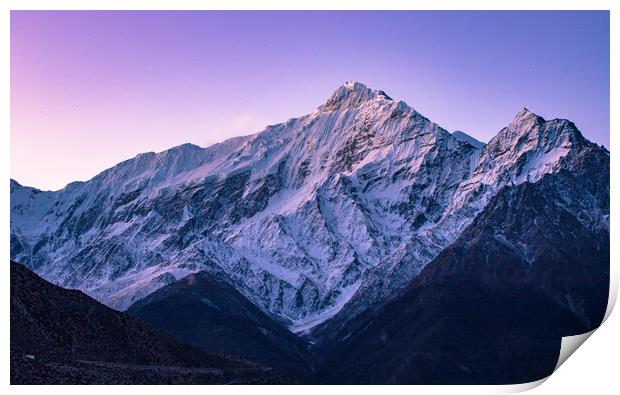 Shining Mountain Print by Ambir Tolang