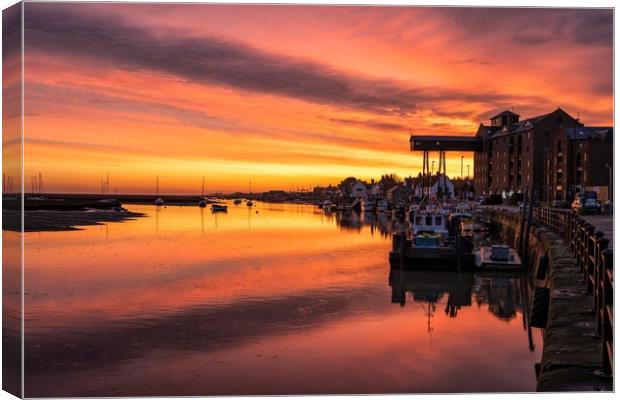 Sunrise over the granary at Wells Canvas Print by Gary Pearson