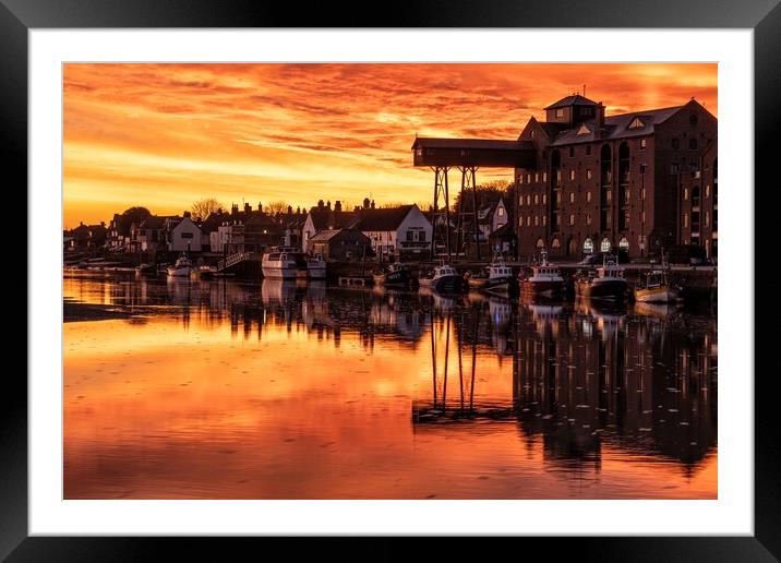 A beautiful sunrise over Wells-Next-The-Sea  Framed Mounted Print by Gary Pearson