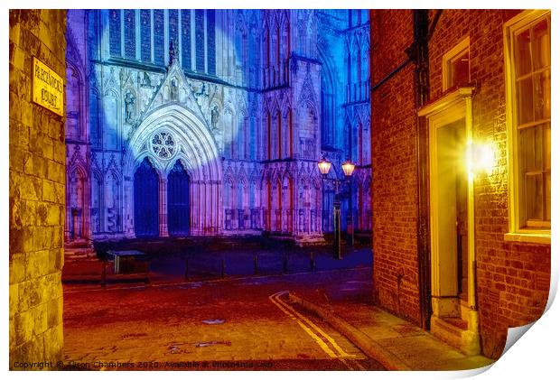 York Minster at Christmas  Print by Alison Chambers